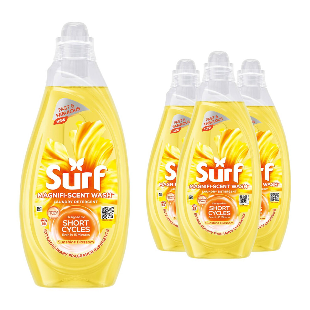 Surf Laundry Detergent Magnifi-Scent Sunshine Blossom 1.485L-55W,4Pk