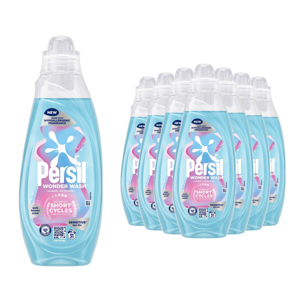 Persil Non-Bio Liquid Laundry Detergent Sensitive 31W 837Ml, 8 Pack