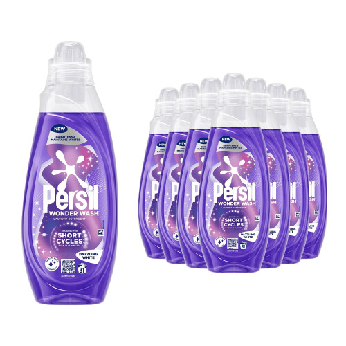 Persil Persil Liquid Laundry Detergent Dazzling White 31 Washes 837ml, 8Pk