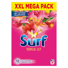 Surf XXL Mega Pack Tropical Lily Laundry Washing Powder 95 W, 4.75 kg