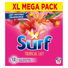 Surf XL Mega Pack Tropical Lily Laundry Washing Powder 75 W, 3.75 kg