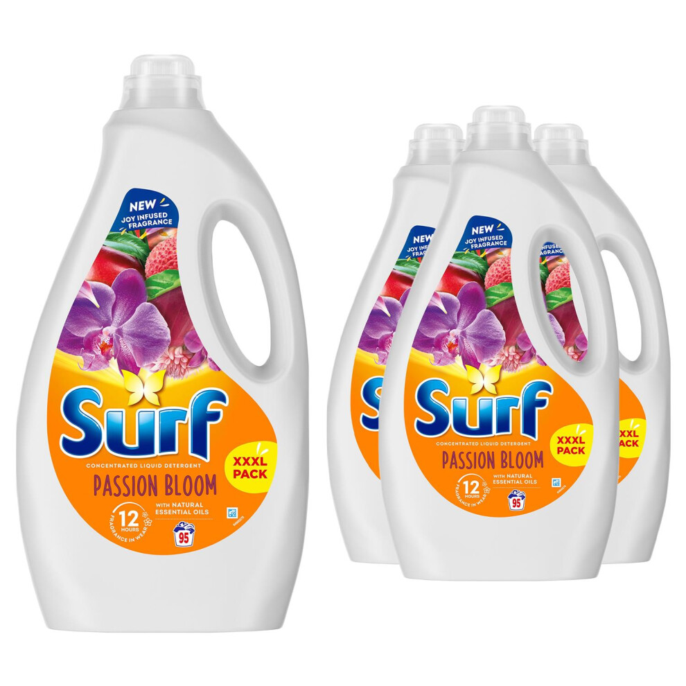 Surf XXXL Laundry Washing Detergent Passion Bloom 95 W 2.565L, 4 Pk