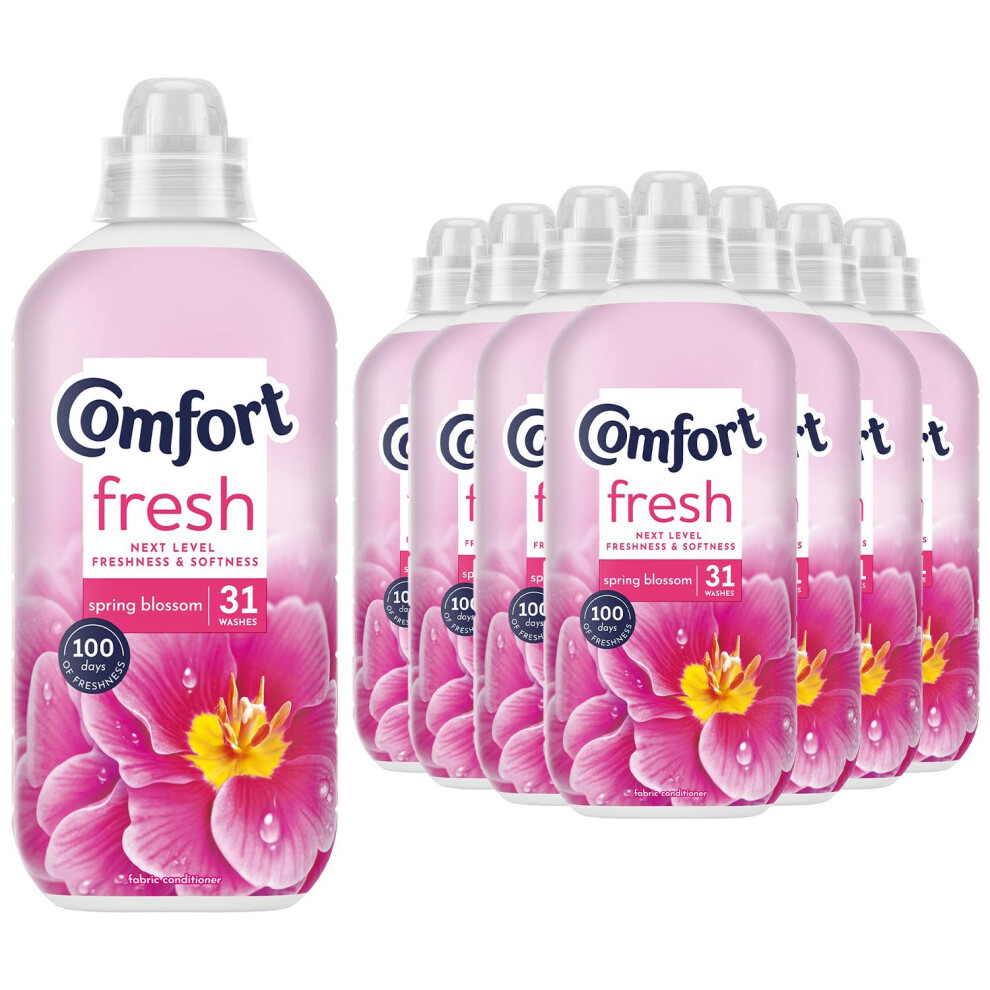 Comfort Fresh Spring Blossom Liquid Fabric Conditioner 31 W 930Ml,8Pk