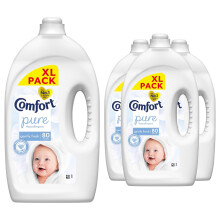 Comfort Fabric Conditioner Pure, 4 Pack of 80 washes, 2.4 L