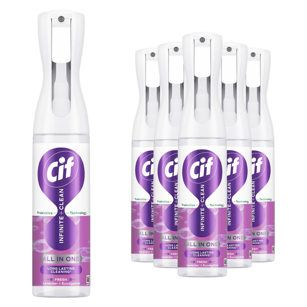 Cif Infinite Clean Cleaner SprayLavender Eucalyptus, 6 Pk of 280ml