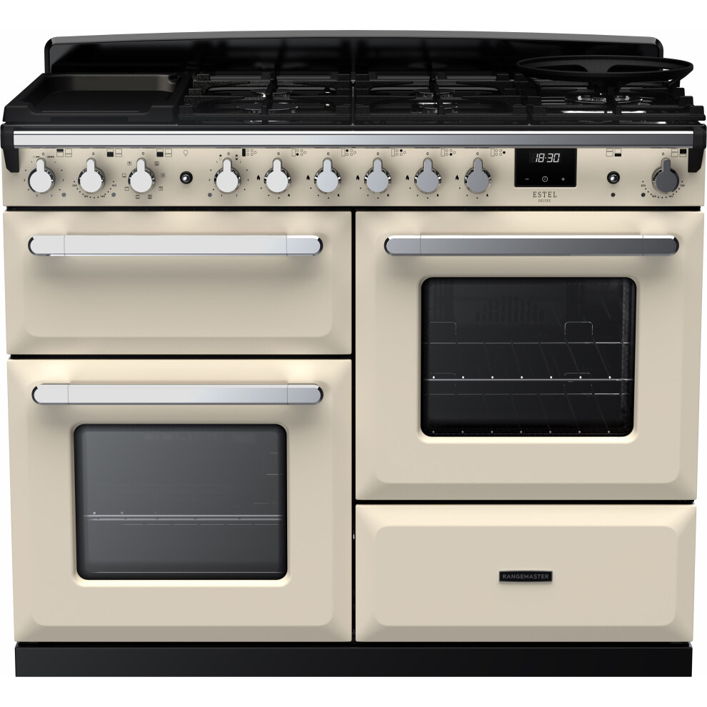 Rangemaster ESDLO110DFPPCR/CM1 Estel Deluxe OC 110cm Dual Fuel Pale Cream - Image 5