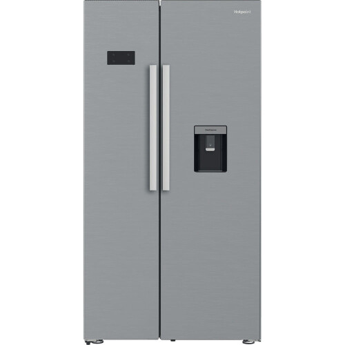Hotpoint Hotpoint American Fridge Freezer - Silver - E Rated