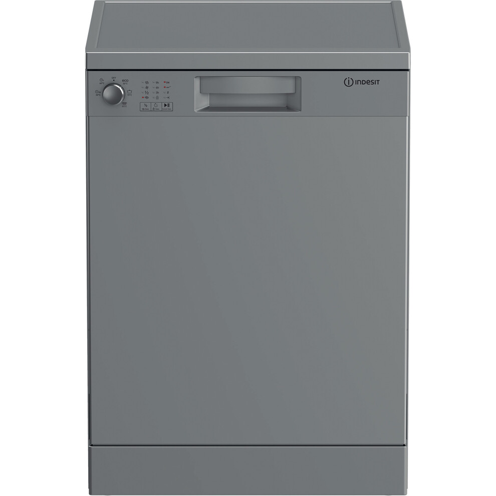 Indesit Standard Dishwasher - Silver - E Rated