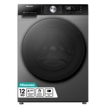 Hisense 3S Series WF3S1243BT3 12kg Washing Machine with 1400 rpm - Titanium - A Rated