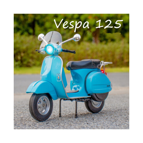 (Ροζ κουτί λιανικής) 1:10 Alloy Diecasts Vespa 125 Classics Model Vehicles Ήχος 1