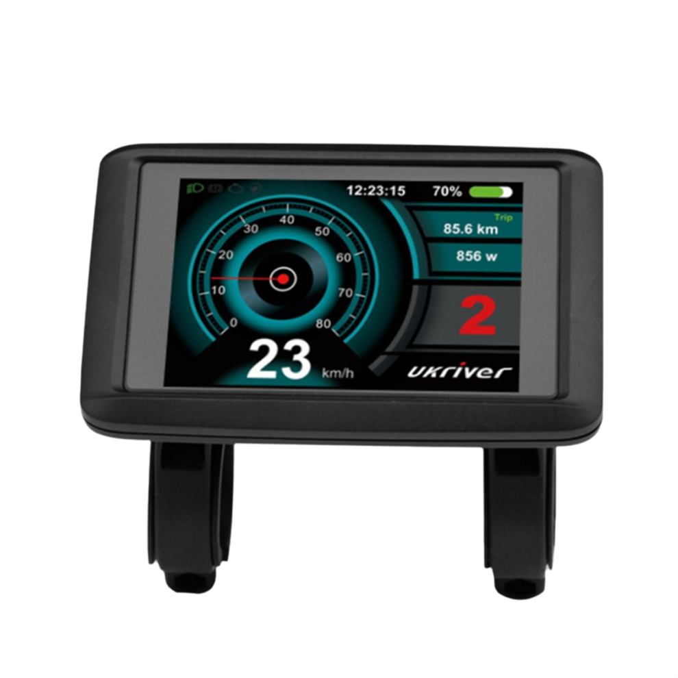 UKC1+ Color LCD Display for Electric Bikes - 52V USB Charging, Real-Time Speed & Mileage, Waterproof E-Bike Panel
