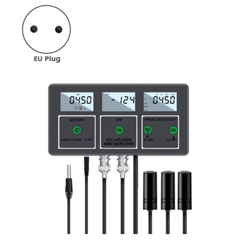 Water Quality Tester, 8-in-1, WiFi Connectivity, EU Plug 1