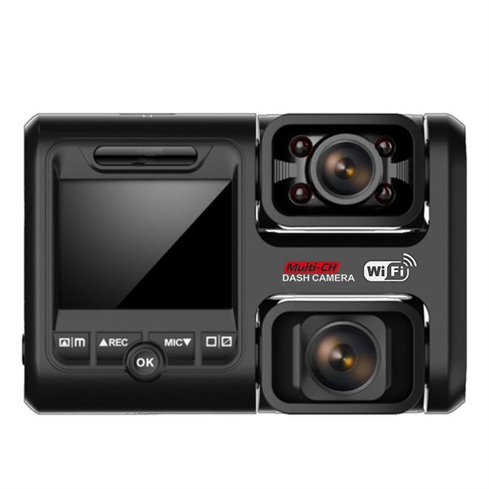 4K 2160P Front Cabin Dual Dash Cam Built in WiFi GPS for Cars Taxi