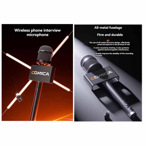 Comica Revo S Wireless Microphone 48kHz/24bit, Cardioid Polar Pattern 2