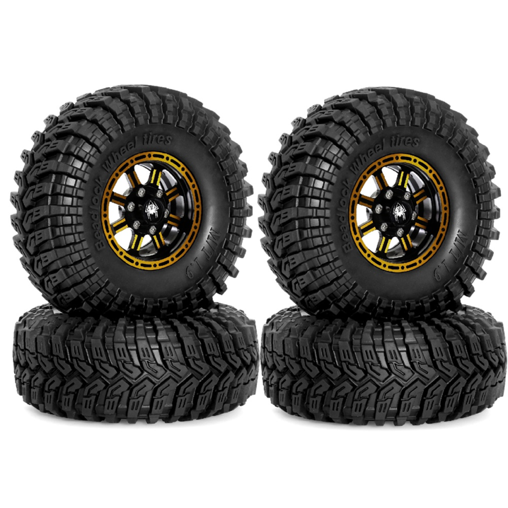 Red Spider R 4 Pezzi 115 Mm Cerchione In Metallo 1,9 Pollici Beadlock Set Di Pneumatici A