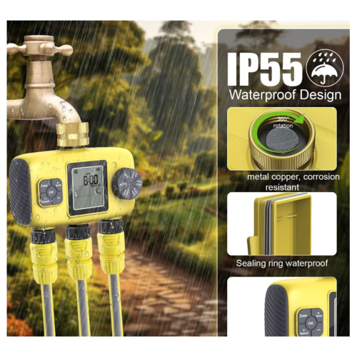3-Outlet Automatic Water Timer Garden Irrigation Watering System 2