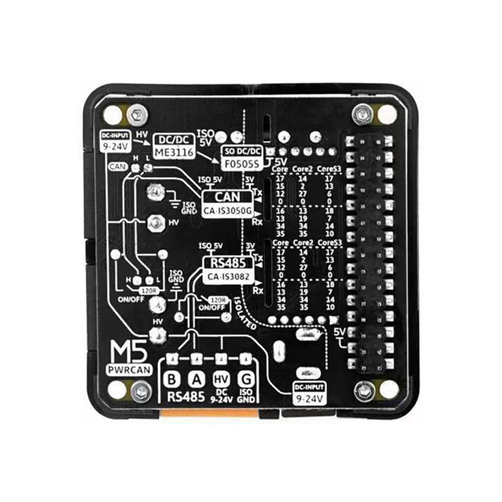 For M5stack Pwrcan 13.2 Module Isolated Dual-Channel 4853307578613