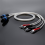 OCC versilbertes Audiokabel, Speichenlautsprecherkabel, 2
