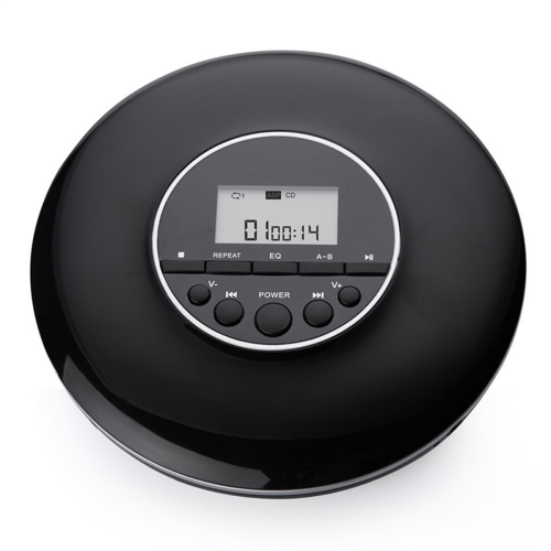 Φορητό CD Player MP3 Music Player με στερεοφωνικά ακουστικά, μαύρο 1