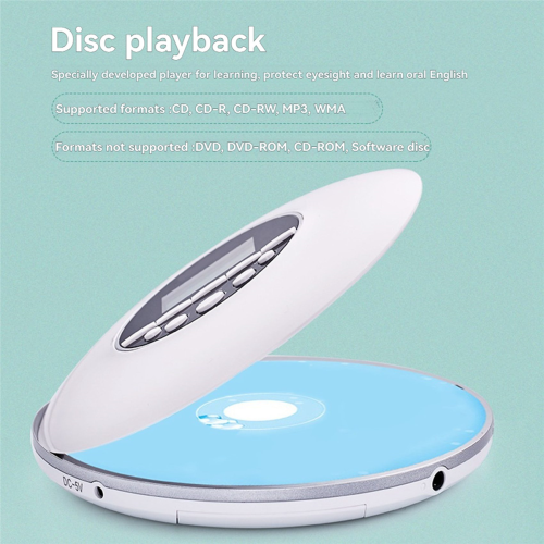 Φορητό CD Player MP3 Music Player με στερεοφωνικά ακουστικά, μαύρο 2