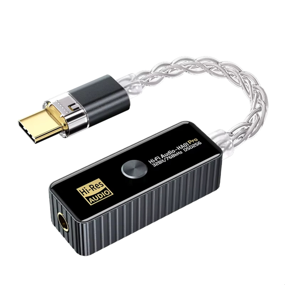 Audio Adapter Portable Dual Chip Cs43198+Ct7601 Usb Hifi Black/Gray 4853307588643