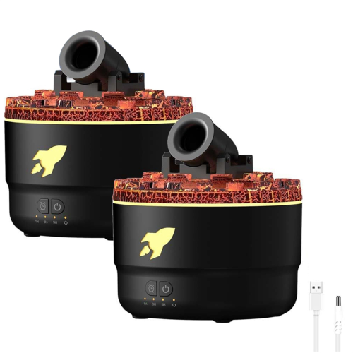 2PCS Mini Cannon Humidifier Aroma Diffuser with 2 Modes B 2