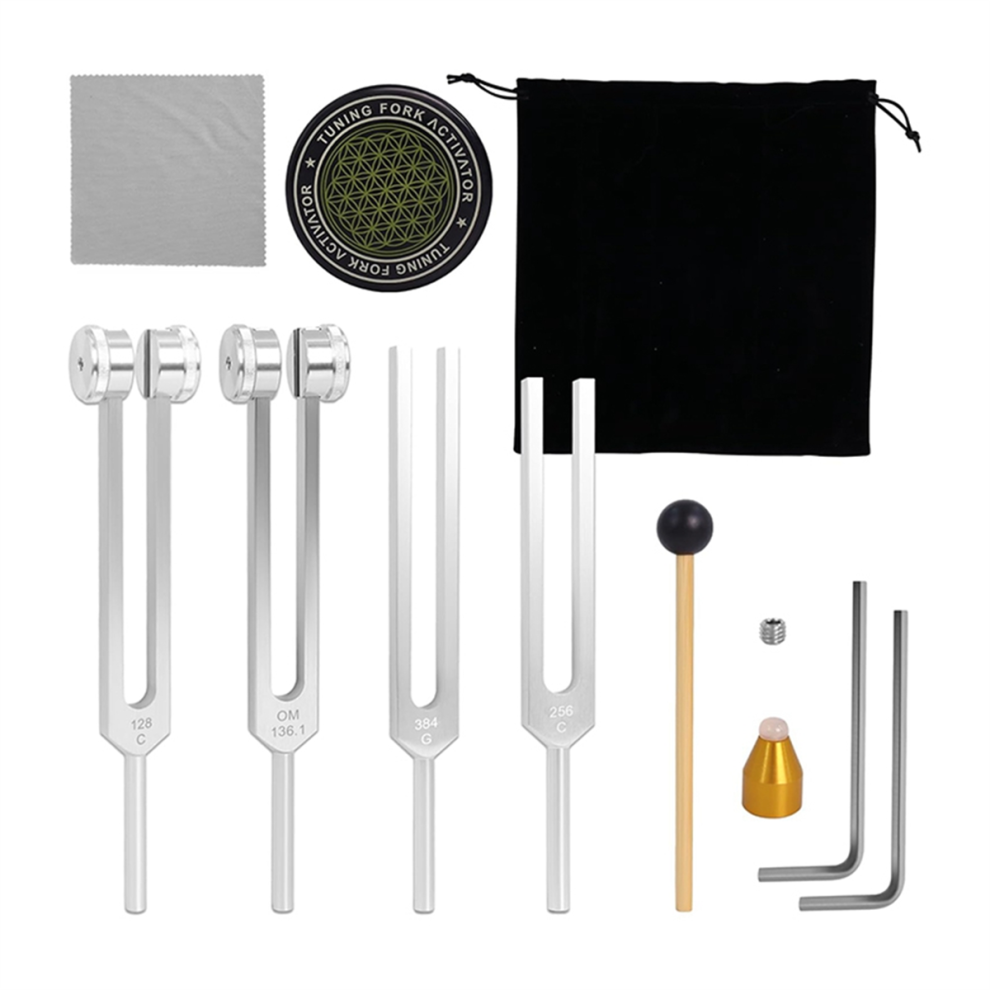 Tuning Forks for Healing Set 128Hz 136Hz 256Hz 384Hz Tuning Forks Set