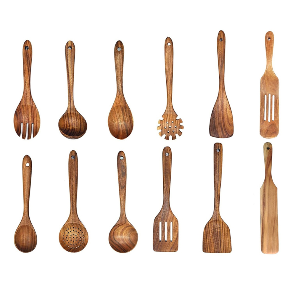 Wooden Spatula Wooden Spoon Frying Spatula Soup Spoon No Paint