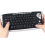 Wireless Keyboard with Trackball Mouse Scroll Wheel Remote Control 5