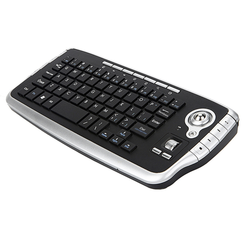 Wireless Keyboard with Trackball Mouse Scroll Wheel Remote Control