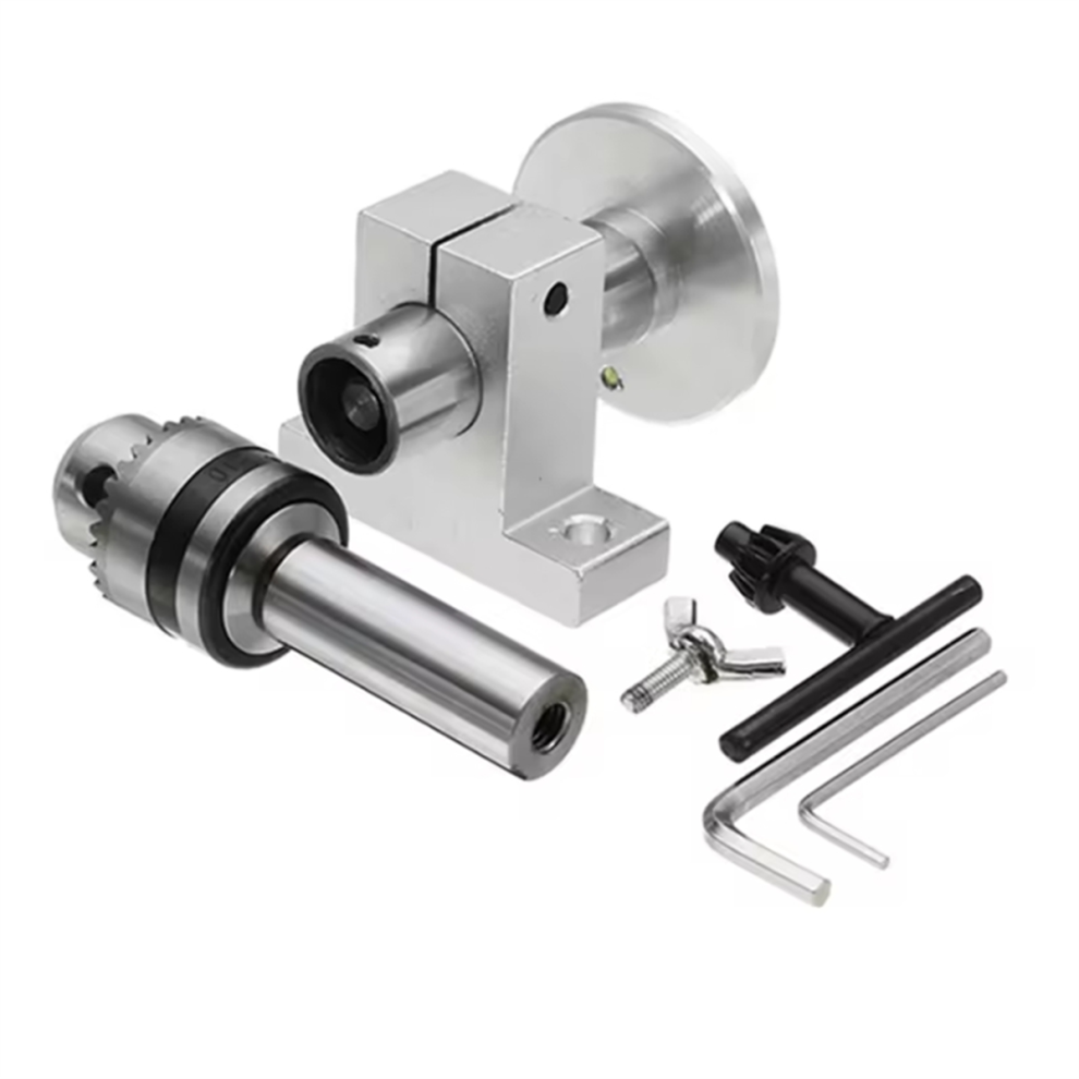 Live Lathe Center Head With Chuck Diy Accessories For Mini Lathe 4853307596570
