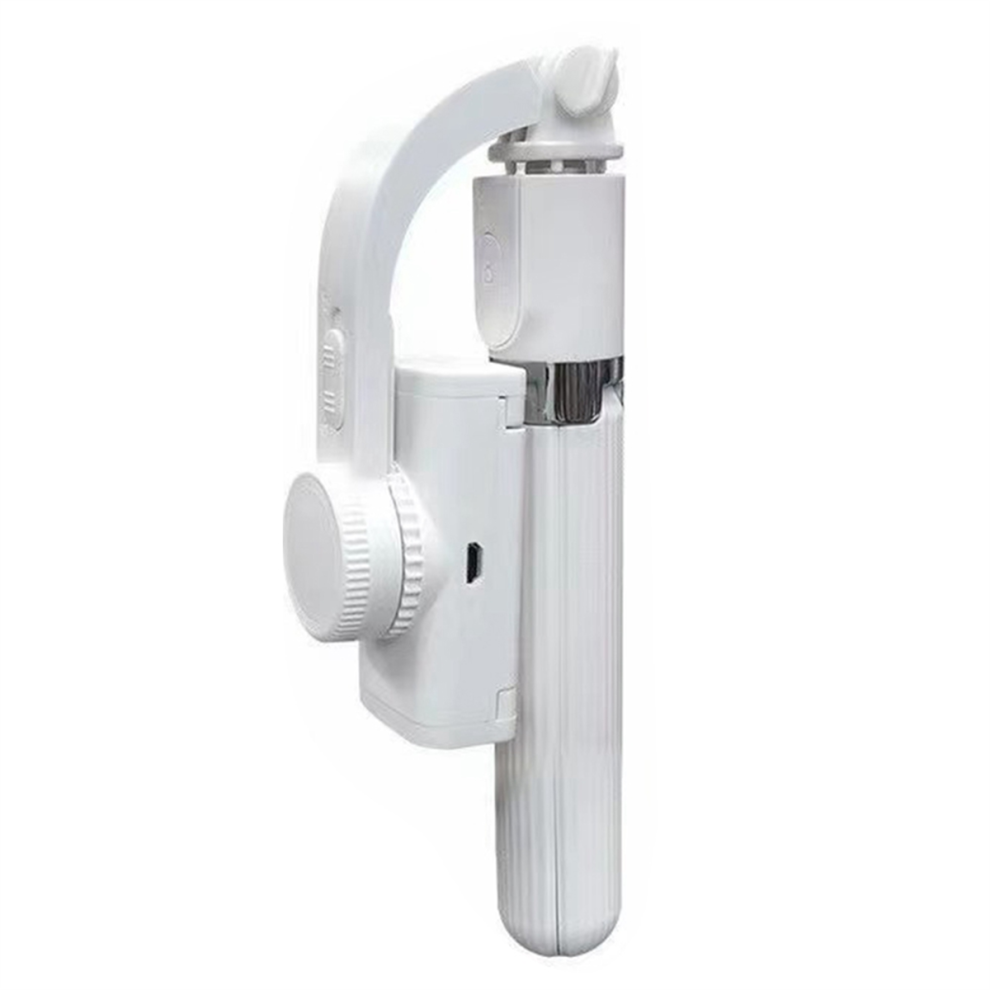 L08 Gimbal Tripod Selfie Stick Bluetooth Handheld Stabilizer White 4853307596969