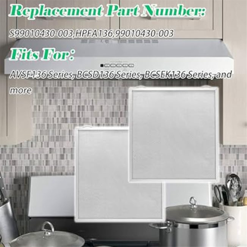 For Broan Nutone Kitchen Exhaust Fan Filter Replace 99010430-003 1