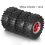 Set di 4 ruote Beadlock per auto cingolate RC da 1/18 e 1/24, colore nero 7