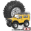 Set di 4 ruote Beadlock per auto cingolate RC da 1/18 e 1/24, colore nero 5