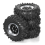 Set di 4 ruote Beadlock per auto cingolate RC da 1/18 e 1/24, colore nero 1