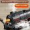 Locomotive à vapeur, rail, train électrique télécommandé rechargeable 2