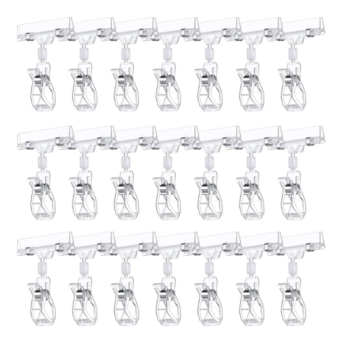 60 Pcs Kunststoff Schildhalter Clips Swivel Preis Zeichen Drehbare Rack