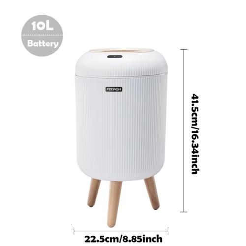 FEIDASH Automatic Trash Can Motion Sensor for Bedroom, Bathroom A 1