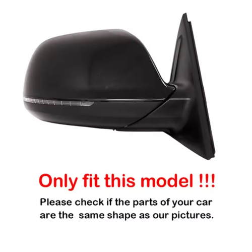 Mirror Cover for Audi Q5/Q7 2009-2017 Bright Black 1