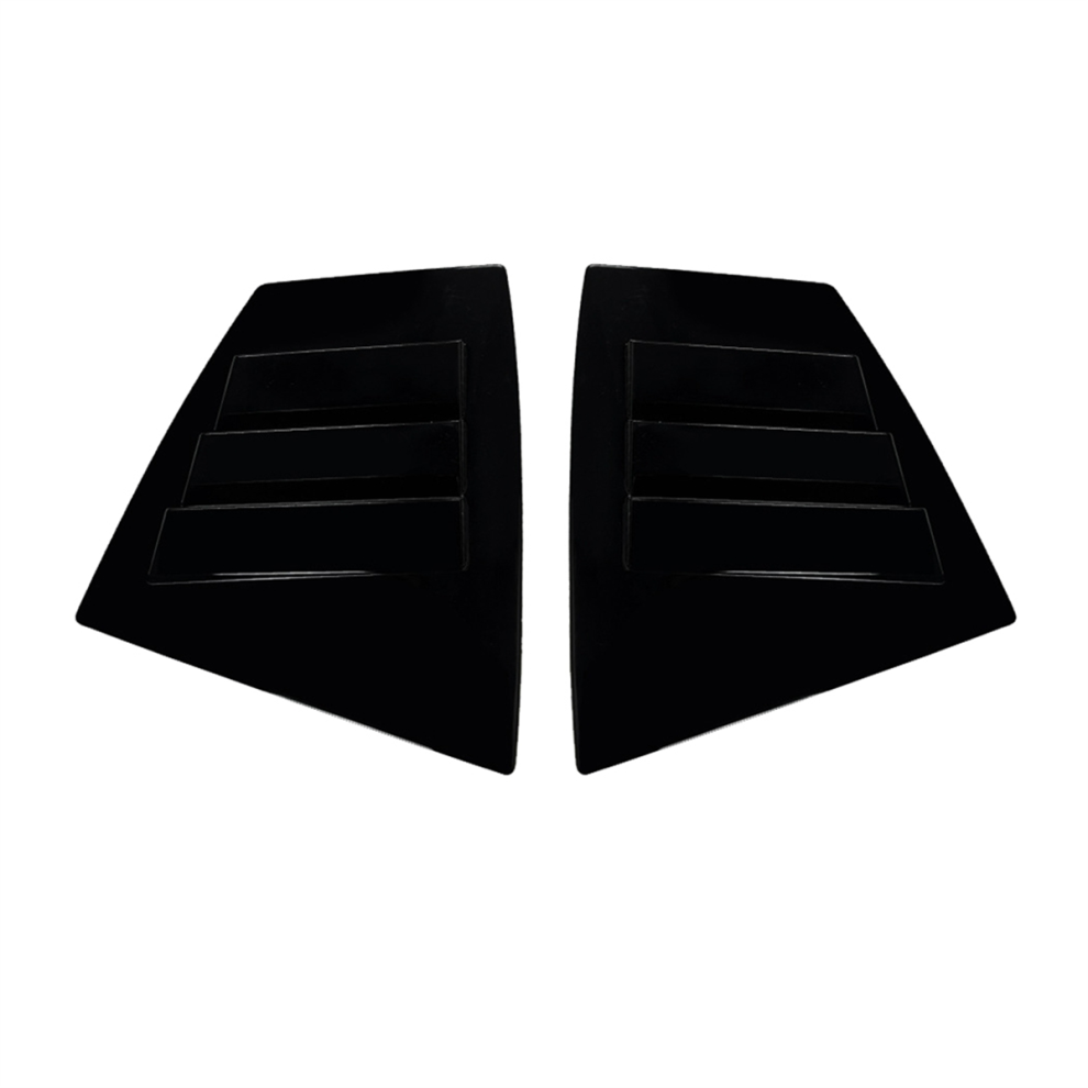 For Subaru Wrx Sti 2014-21 Glossy Rear Window Louvers Black 4853307508764