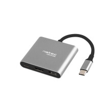 Natec Fowler Multi Port mini USB-C PD USB-hub, USB 3.0, HDMI 4K