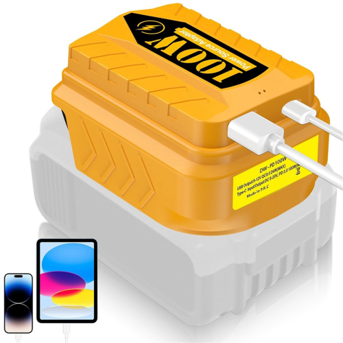 PD100W USB-opladeradapter voor Dewalt 20V 60V-accu 1