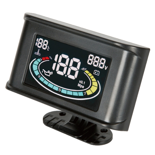 Auto gemodificeerde LCD 3-in-1 watertemperatuurmeter oliedrukmeter