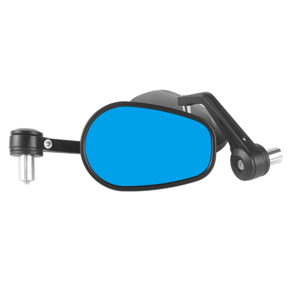 Universal Motorcycle 22Mm Handlebar Rearview Mirror Oval Reflector A 4853307518138