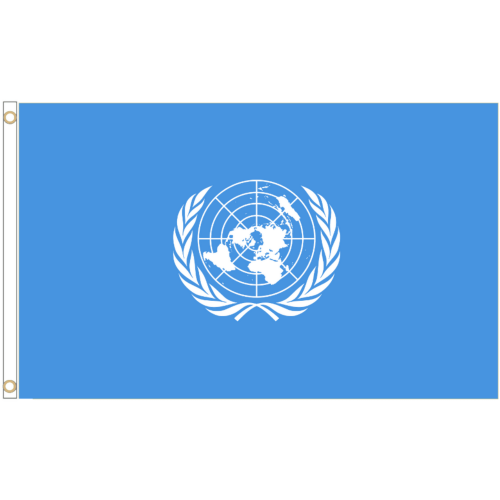 (8' x 5' - 240cm x 150cm) United Nations UN Polyester Flag