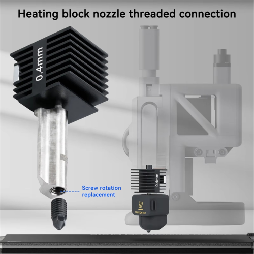 Für Bambu Lab A1 Hotend Kit Düse ersetzen 0,4 mm 1