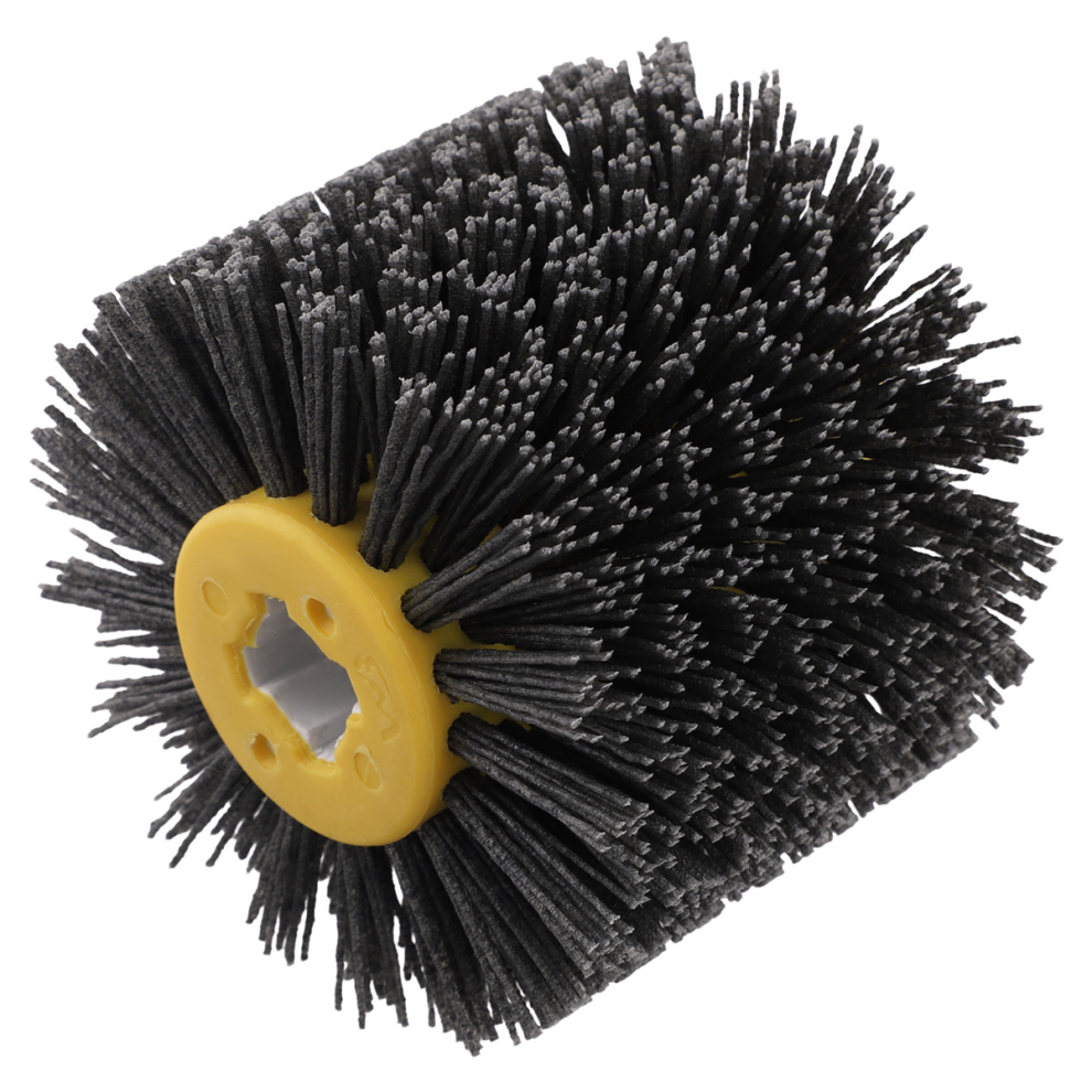 80Grit Abrasive Wire Drawing Wheel Nylon Wire Drum Burnishing Brush 4853307522906
