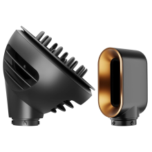 Wave Curl -diffuusori ja esimuotoilua edeltävä kuivauslisäosa Dyson Airwrapille