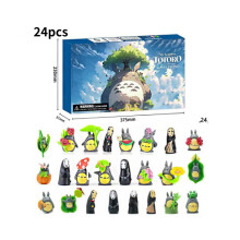 (Totoro D) Totoro Weihnachtspuppenmodell 24 Tage Countdown Adventskalender Festivals Geschenkspielzeug